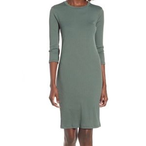 Lush Olive Bodycon Dress